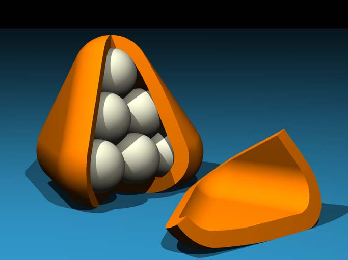 Model of a sphere packing