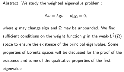 Abstract vom Mathematischen Kolloquium Anoop, 28.10.2010